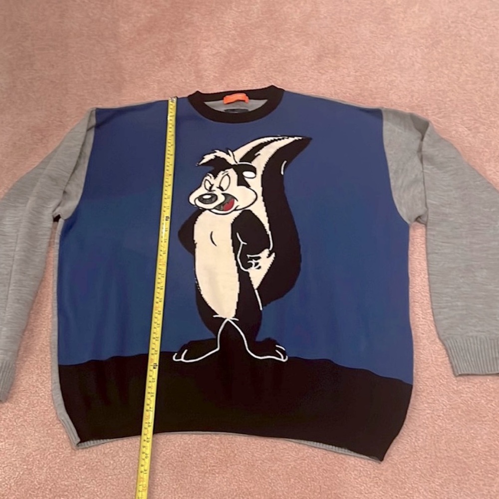 Vintage Pepé Le Pew HISTORY Iceberg Sweater 3XL